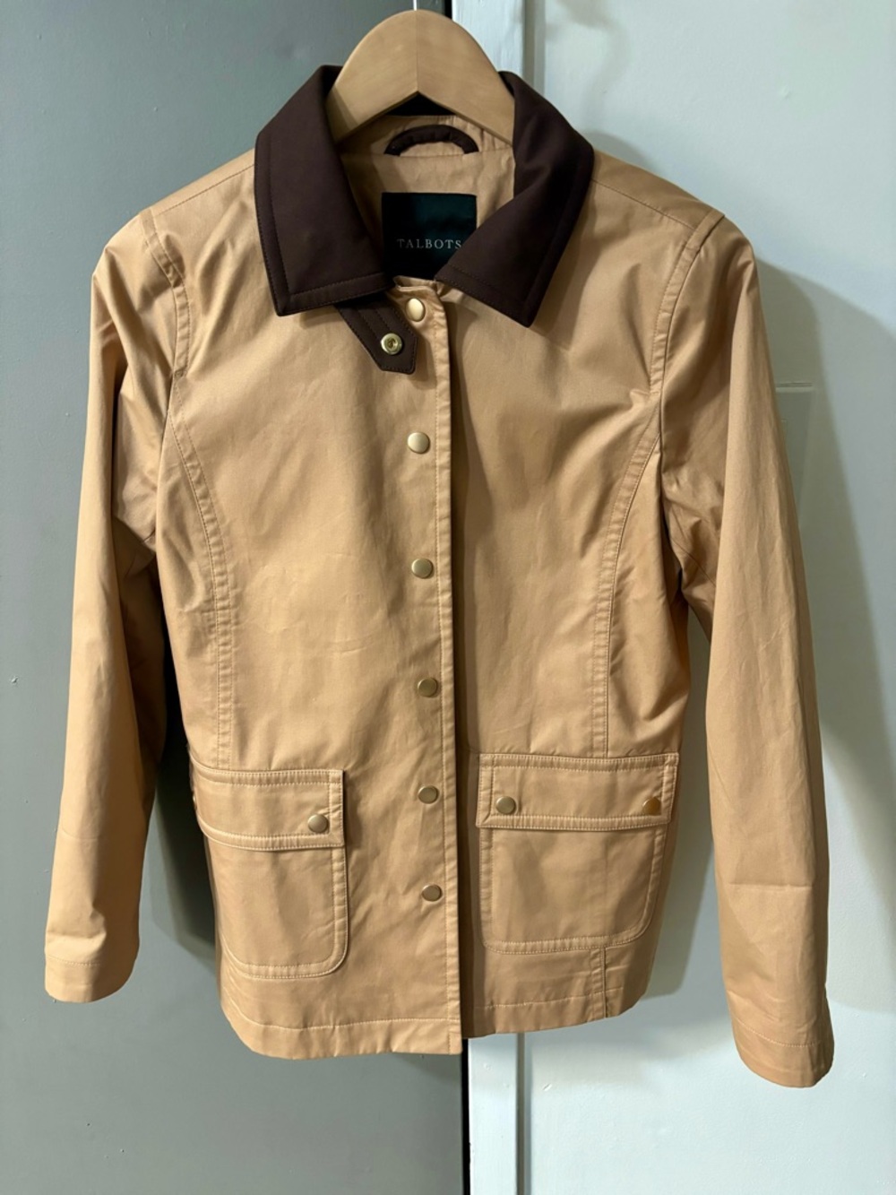 Talbots Coated Cotton Barn Jacket - Picture 4 of 8